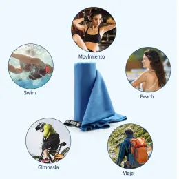 Tootes esportivos rápidos de esporte seco multifuncional de viagem de natação ioga Ultra Ultra Soft Lightweight Material de microfibra absorvente para academia