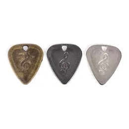 Metal Acustic Electric Guitar Bass Rock Pick Rock Acciaio inossidabile Mediatore sottile Guitarra- per pick roccioso in acciaio inossidabile resistente