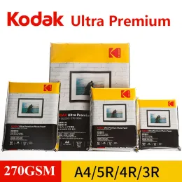 Papier Kodak Ultra Premium Photo Paper RC Glossy 270gsm Bilddrucker A4 Papier 3R 4R 5R White Photographic Paper 5/6/7 Zoll