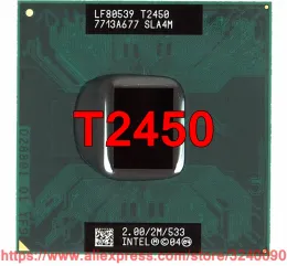 Processor Original lntel Core 2 Duo T2450 CPU (2M Cache, 2.00 GHz, 533 MHz, 1Core) For 945 943 chipset Laptop processor free shipping