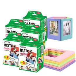 Kamera 20100 Sheets Fujifilm Instax Mini 11 Beyaz Kenar Mini Film Fuji Instax Mini için 5 Mıknatıs Fotoğraf Çerçevesi 12 9 70 90 25 Kamera