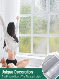 Janela de privacidade do filme de privacidade de vinil a janela de vinil cobre UV bloqueando o adesivo de vidro não adesivo e auto-estático para decoração de casa