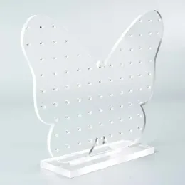 Oaoleer Butterfly Earring Display Holder Rack transparent akrylsmycken Showcase Organizer örhänge Stand Ear Stud Shelf Storag