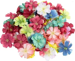 Fiori decorativi teste di fiori di ciliegio di seta artificiale Craft arte peonia flasy decorazioni per clip per capelli da sposa abbigliamento