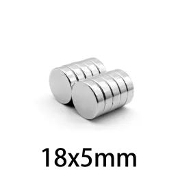 Neodymium n35 dia 18mm x 5mm starka magneter Tiny Disc Ndfeb Sällsynta jorden för hantverksmodeller Kylskåp Magnet 18x5mm