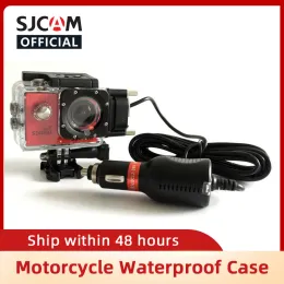 Cameras Motorcycle Waterproof Case For SJCAM SJ5000/ SJ4000 Series Cam Charging shell for sj cam SJ5000X Elite Action Camera Accessories