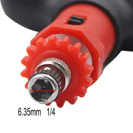 دليل Type type Ratchet Screwdriver Quick Driver دفعة 6.35 مم تدور ل