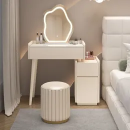 Living Room Vanity Desk Mobile Bedroom Storage Shelf Make Up Table Office Nordic Clothes Tocador Maquillaje Bedroom Furniture