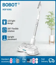Bobot Mop King Cordless Electric Floor Mopping Robot Handhållen Electric Mop Spray Water Mop Wet Dry Cleaning7774375
