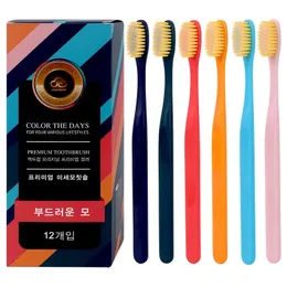 Escovas de dentes de dentes 10pcs escovas de dentes de bambu naturais definem escovas de dentes de dentes de bambu de branqueamento macio de branqueamento