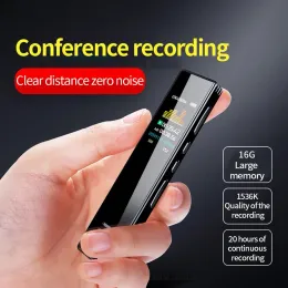 Rejestrator rejestrator dźwięku redukcja szumów inteligentna rejestrator głosowy przenośny na duże odległości na spotkania wykładowe na wywiady na żywo