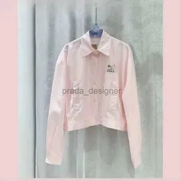 Designer Designer Kvinnor Blusar Shirt T Shirt Luxury Fashion Women Premium Pink Stripe Shirt Women's New Spring/Summer Shirt Loose Fit Casua