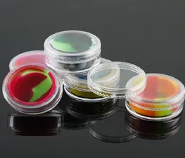 5ml Acrylic wax containers with Food Grade Silicone Insert silicone box 3115mm Nonstick for Dry Herb Dab Rigs Smoking3689146