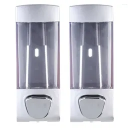Liquid Soap Dispenser Wall Container: Mount For Bathroom Washroom Accessories 2pcs 350ML