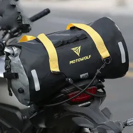 Motowolf Motorcycle Waterproof Tail Bags Back Seat Bags Large Capacity Travel Bag Universal Moto Bags Luggage Bag Long-Distance