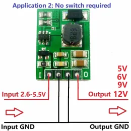 with Enable ON/OFF DC-DC 3V 3.3V 3.7V 4.2V 5V to 5V 6V 9V 12V Step-up Boost Converter Voltage Regulate Power Supply Module Board