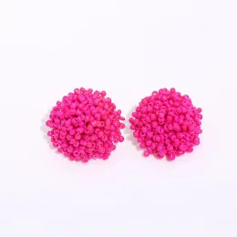 15mm Small Seed Bead Topper Seed Bead Round Earring Connectors Dome Finding Pom Pom Style Beaded Jewelry Connector Accessories