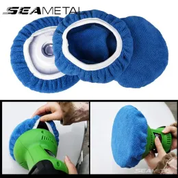 Seametal 5PCS CAR POLISHING PAD MICROFIBER BONNET POLIGNER DISC COVER CAVER車ワックス洗浄バッファーペイントケアポーランドパッドクリーニングツール