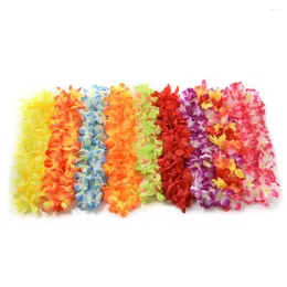 Декоративные цветы гавайские leis имитируют шелковое танцевальное танцевальное вечеринка.