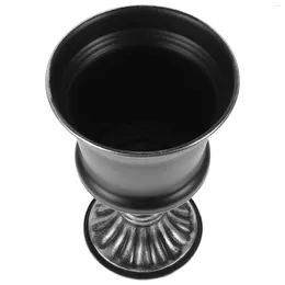 Wazony vintage Flowerpot Black Decor Style wazon dekoracja dekoracja dekorator ślubu żelaza metal