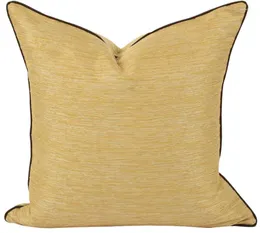 Yastık sevimli sarı geometrik basit dekoratif atış yastığı/almofadas kılıfı 45 50 Avrupa modern olağandışı kapak ev dekorasyon