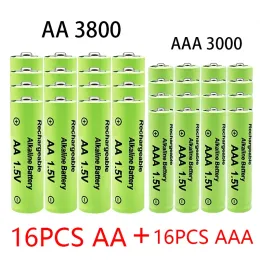 1,5 В AA + AAA NI MH Перезаряжаемая батарея AA AAA ALKALINE 2100-3000MAH для Torch Toys Clock Mp3 Player Заменить батарею Ni-MH