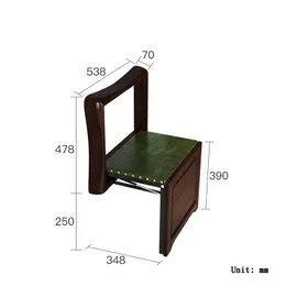 Decoração de casa Móveis de madeira maciça Ultrathin esconde banheiros de parede e cadeira de chuveiro Cadeira de cadeira troca de assento