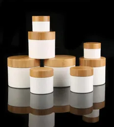 30g 50g 250g 150 ml 150g tom highwend trälock Pot PP Jar Bambu Cap Plast Whit Brown Jar Cosmetic Cream Box N Bamboo Cap2959769361