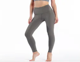 32 Fitness Athletic Solid Yoga Pants Mulheres Meninas Cantura alta Executando roupas de ioga Ladies Sports Leggings Full Ladies Pants Workout Q V9TJ#9450916