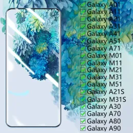 Защитное стекло для Samsung Galaxy A01 A11 A21S A30 A31 A41 A51 A71 Протектор экрана для M01 M11 M21 M31S M51 A70 A80 A90