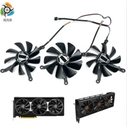 Pads New CF9015H12S CF1015H12S 4Pin Cooling Fan For XFX Radeon RX 5700 XT THICC III Ultra RX 5600 XT X3 Graphic Cards Cooler Fan