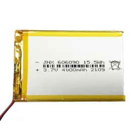 3.7V 606090 4000mAh Bateria de lítio de polímero de alta capacidade de 4000mAh para lâmpada de carga solar de energia móvel Treasure Bank Laptop