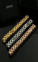 BC Highend 18K Gold Plated 회장 스트랩 크라운 팔찌 Hiphop WatchBand 조절 가능한 속도 속도계 팔찌 Bijoux Fine Jewelry2936889