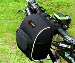 ハンドルバーバッグブラックカラー自転車サイクリングMTBバイク防水バッグ1680d 161211cm4550131