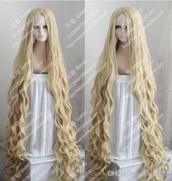 150CM Long Wavy Curly Wig Occident Pastoral Style Mix Blonde Cosplay Wig Hair gtgtgt New High Quality Fashion P9985253