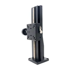 Z Axis Dovetail Groove Linear Long Stroke Fine-Tuning Sliding Table LWZ60 Manual Displacement Trimming Platform LWZ60-L-300