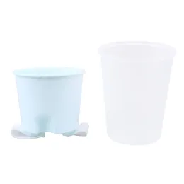 Panela hidropônica de planta hidropônica automática que absorve a água/vaso verde Planta Plástico Plástico em vaso suculento de suculento Planter Garden Supplies