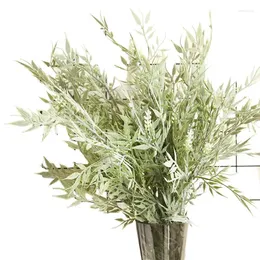Fiori decorativi in plastica artificiale ramo di bambù simulazione di simulazione di simulazione pianta di shopping foglia finta piante di decorazione