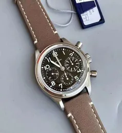 Vintage Chronograph Mężczyźni Watch zegarek 41 mm mechaniczny wodoodporny automatyczny ruch Grand Ojciec prezent Orologio Di Lusso Montre 1752417