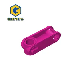 GOBRICKS 10st MOC Parts 32068 60558 Högteknologisk axel och stiftkontakt vinkelrätt 3L med Pin Hole Compatible Brick Block Toy