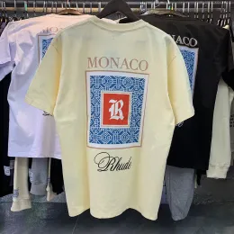 T-shirt em estilo de praia.Camisas masculinas, shorts, calças de moletom femininas, roupas de alta qualidade, camisas impressas de letra de algodão de luxo no verão.