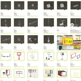 A5 Preço Display POS Os titulares da loja de placas Anexos aos clipes de acessórios pendurados acessórios de grampos magnéticos |Loripos