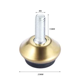 4 szt. M6x15 mm obrotowe meble nóg stopy stopy szybkie stopy poziomowe pad czarna podstawa do stolików krzesła szafki pion