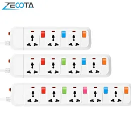 Adaptery elektryczne pasek mocy 3/4/5 AC Universal Uniżki US/UK/EU/AU Gniazdo z USB 1,8M przedłużacza kontrola indywidualnego przełącznika