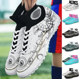 American Football Shoes Soccer For Men Kids Indoor Boots 2024 Turf Boys Large Size Artificial Glass Cleats High Ankle Breathable