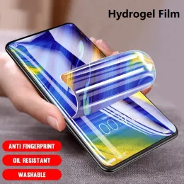 فيلم Hydrogel for Oppo A74 A54 A94 5G Screen Protector Film for Reno5 Z F Lite F19 Pro Plus Film Not Glass