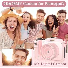 Capture Stunning 4K Photos and Videos with 48MP WiFi Vlogging Camera for YouTube - Point and Shoot Camera with Multi Filters, 18X Zoom, Auto Focus, Anti Shake