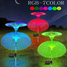 5パックソーラージェリフィッシュライト屋外の防水芝生ライトRGBカラーランドスケープガーデンライトパス装飾ダブルデッキ
