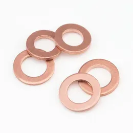 10/20 st Solid kopparbricka plattring packning sump plug oljetätning beslag m5 m6 m8 m10 m12 m14 fäster hårdvarutillbehör