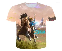 Men039S Tshirts Yaz Çocuk Kıyafetleri Tişört Vahşi Bağlantı Nefes Zelda Çocuk Erkek Kız Tshirt Erkekler Woemnshortsleeved2127406